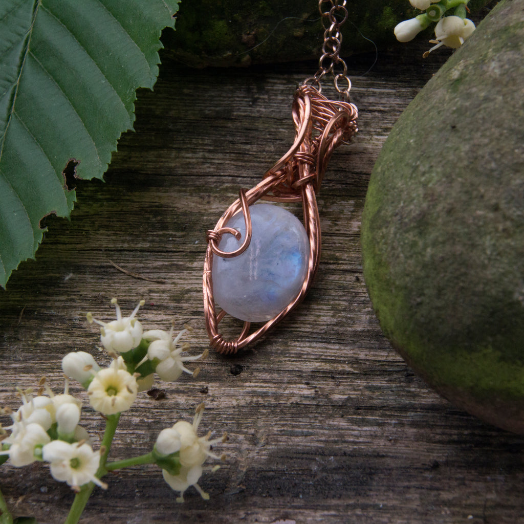 collana labradorite bianca