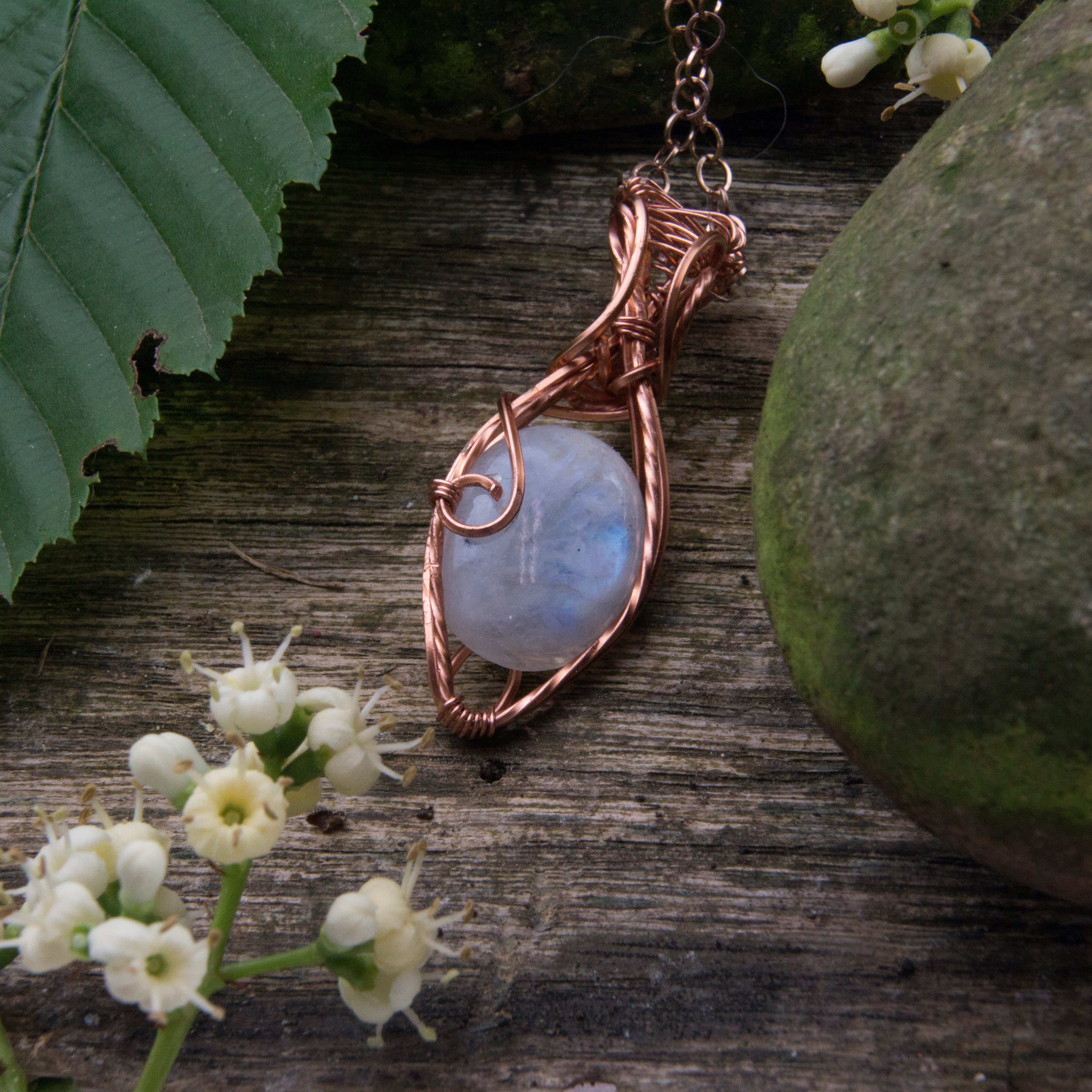 collana labradorite bianca