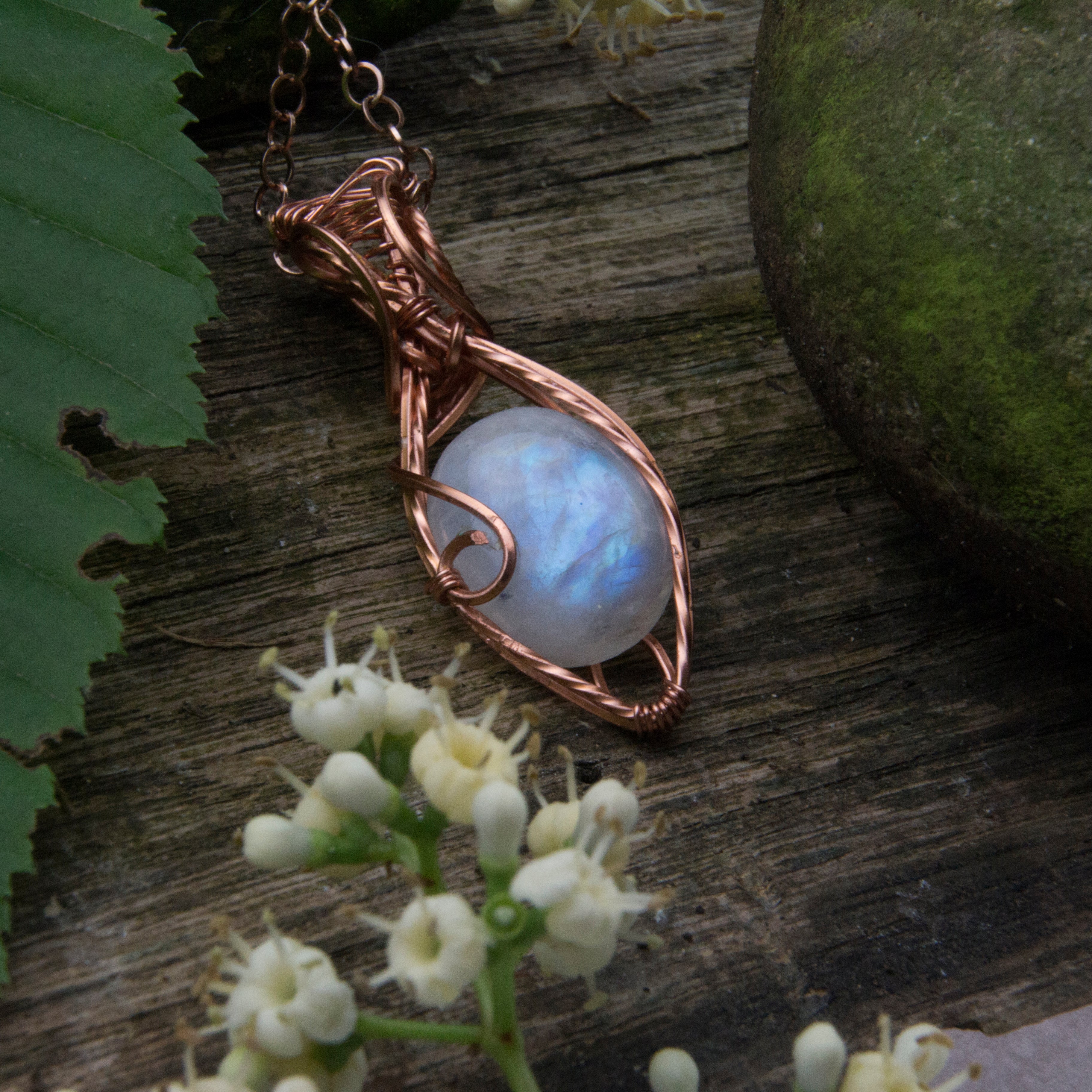 collana labradorite bianca