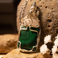 collana Malachite e Labradorite bianca