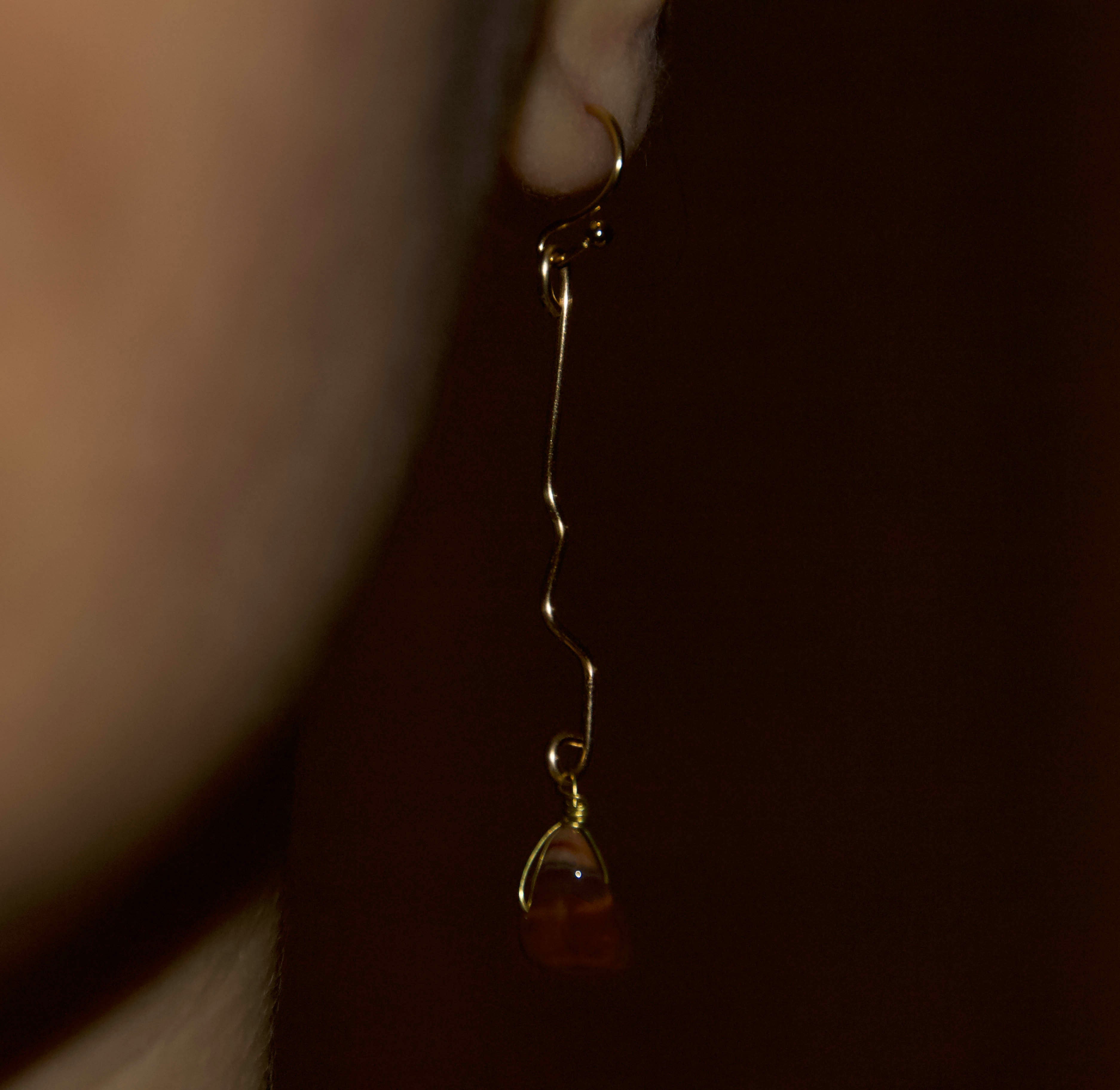 Orecchini in Corniola