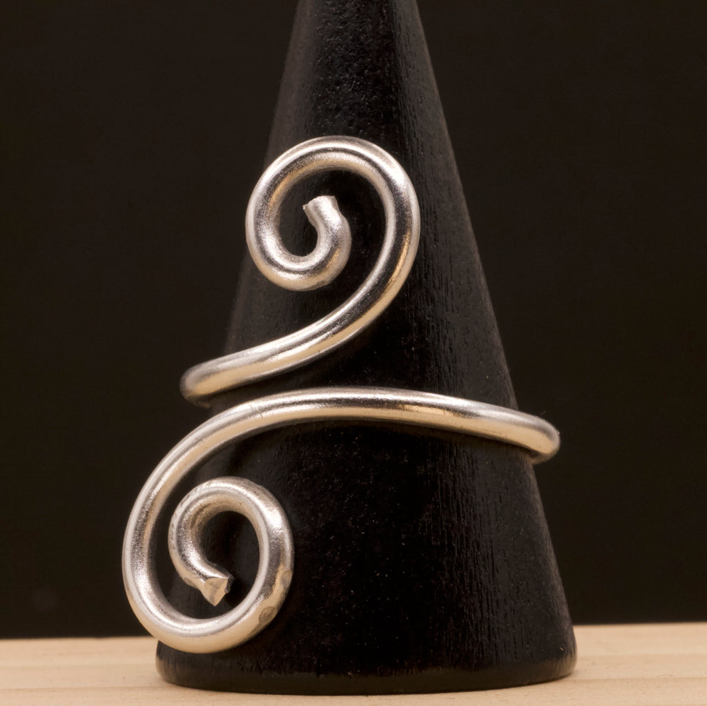 Anello spirale verticale in alluminio | leggero e anallergico