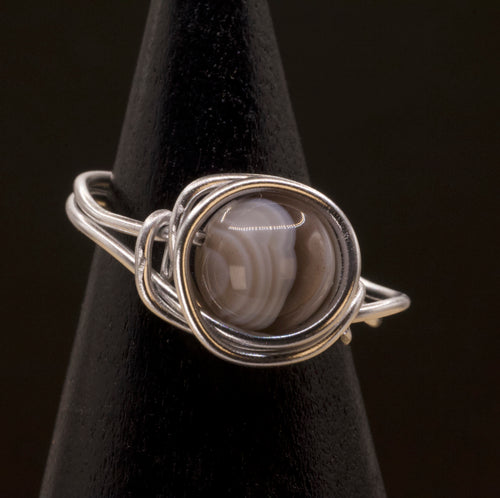 Anello in agata Botswana