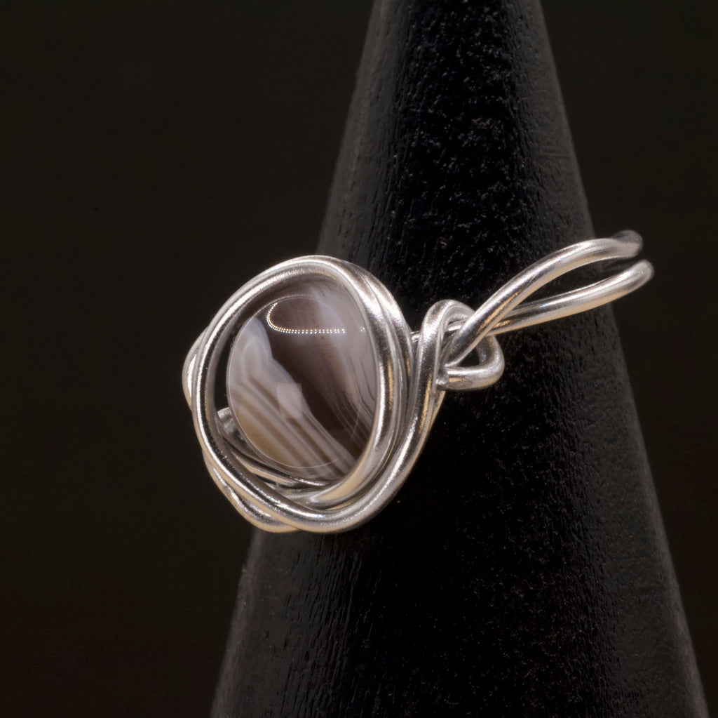Anello in agata Botswana