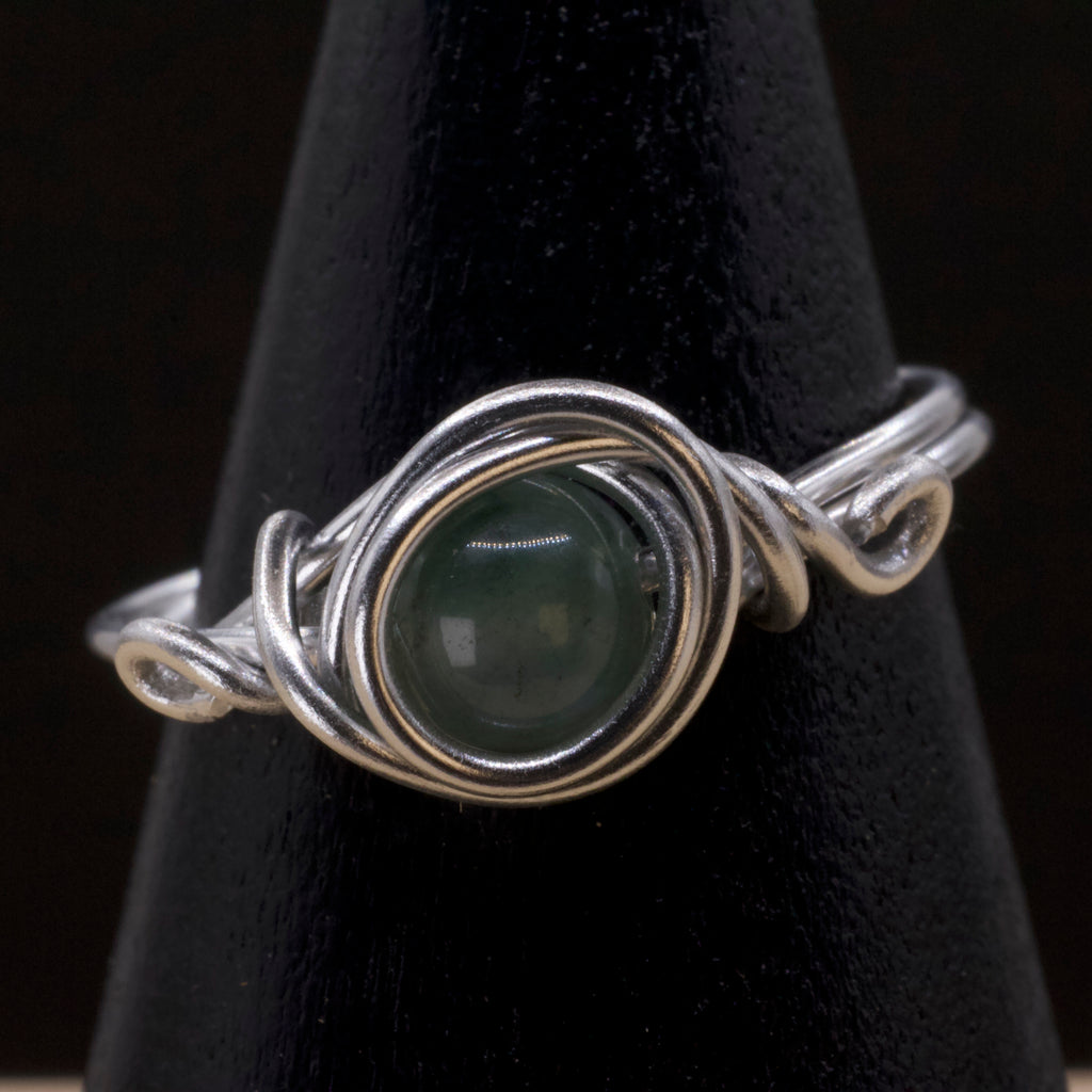 Anello in agata muschiata