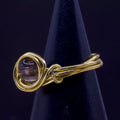 Anello in quarzo fumé