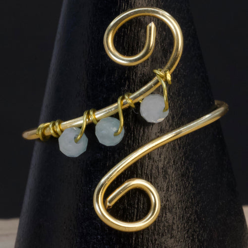 Anello in acquamarina