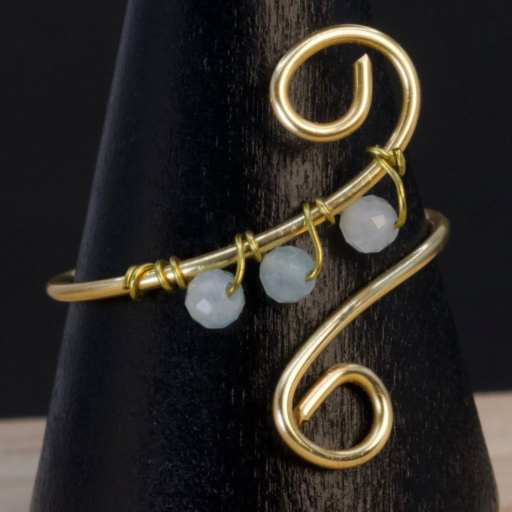 Anello in acquamarina