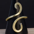 Anello Spirale Dorata | alluminio anallergico regolabile
