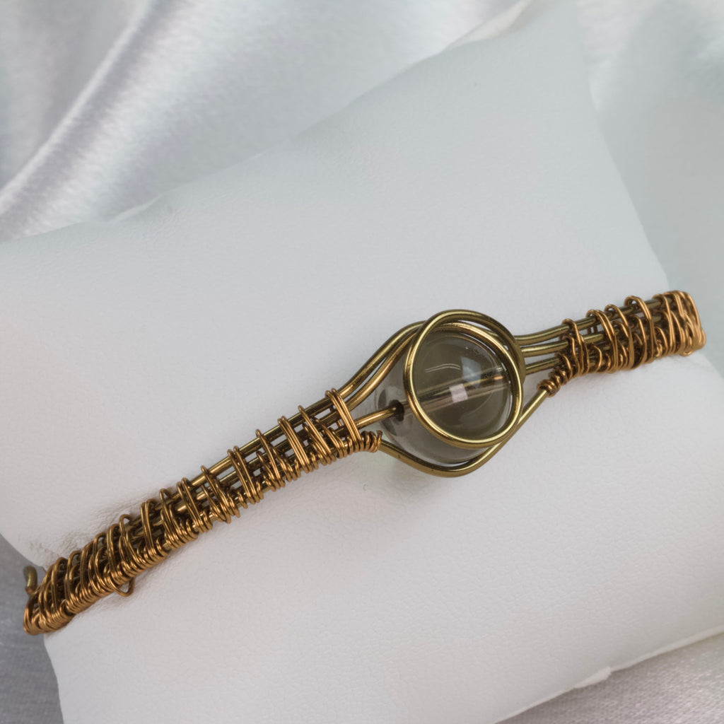 Bracciale in quarzo fumé