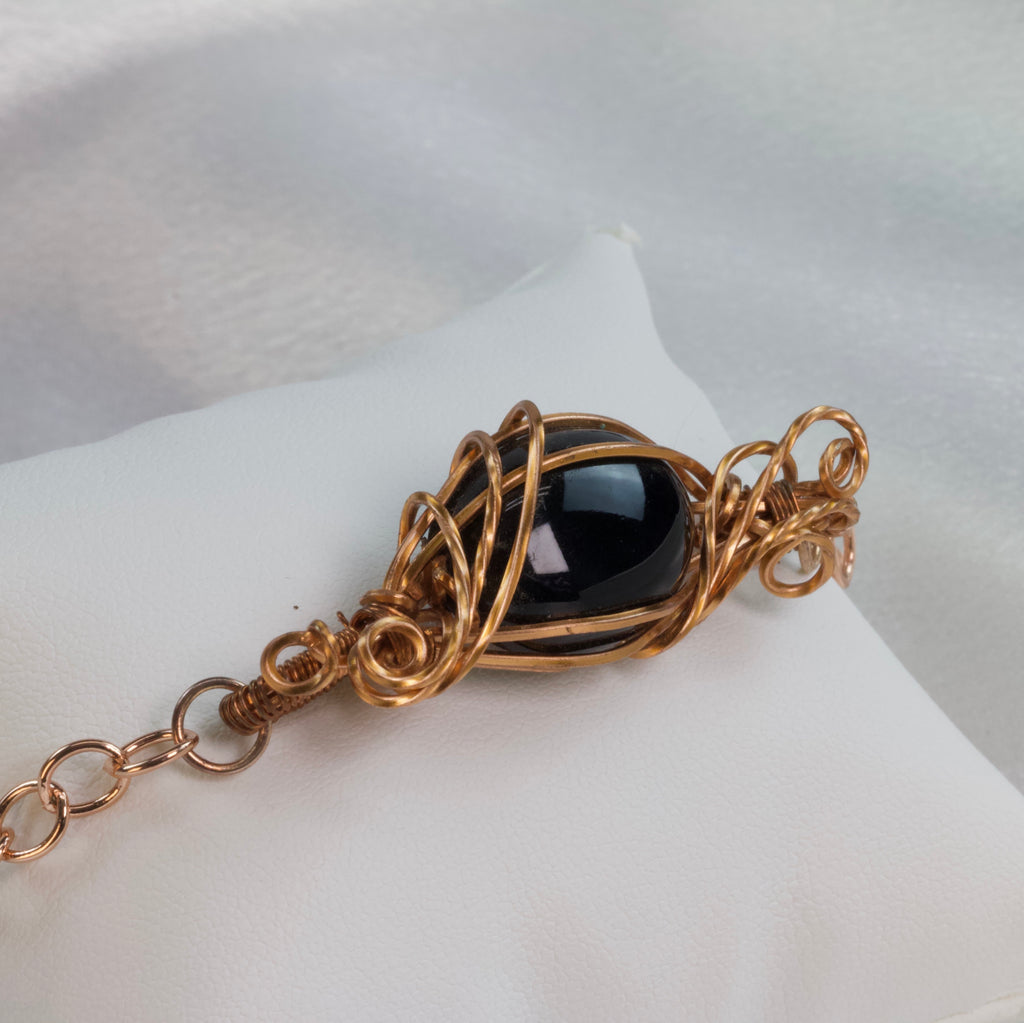 Bracciale in onice nero