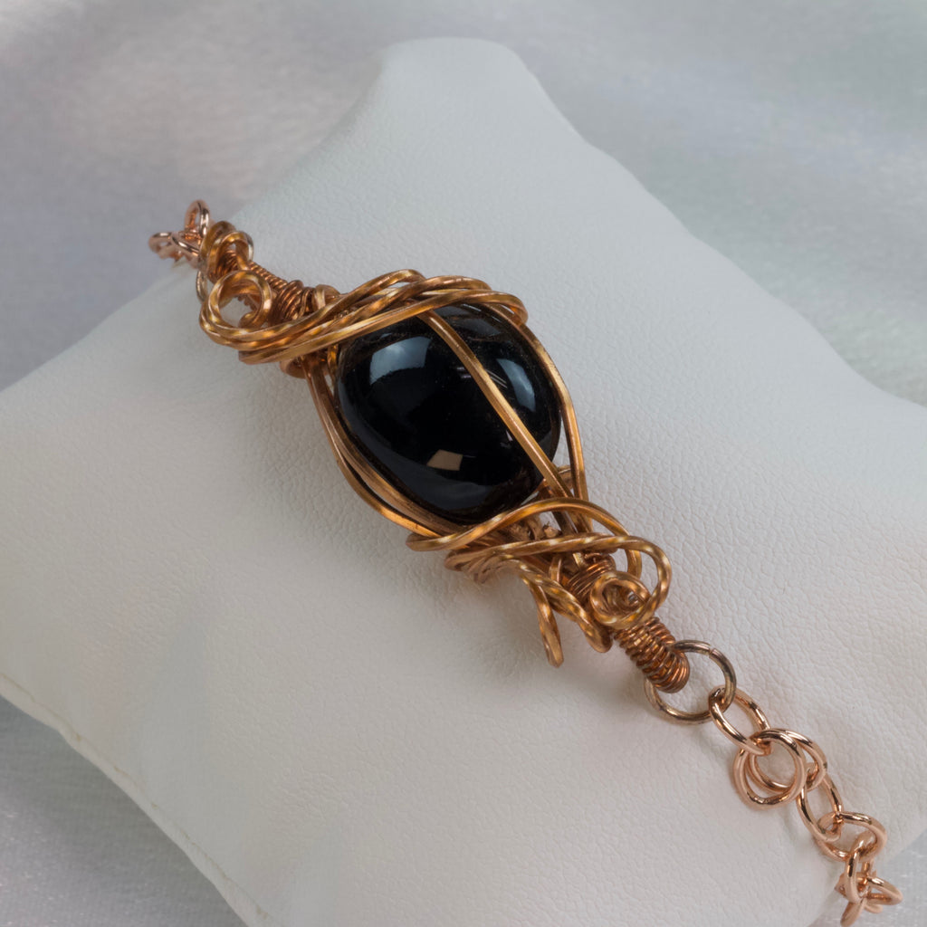 Bracciale in onice nero