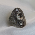 Anello Quarzo Fumè e Argento 925